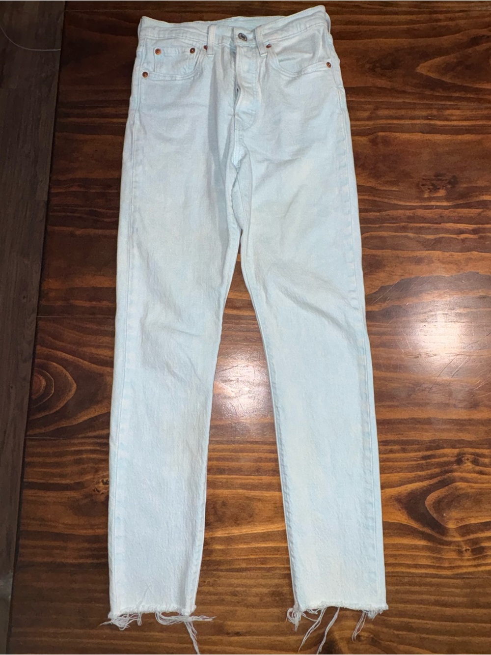 Men's Light Blue Washed Slim Jeans